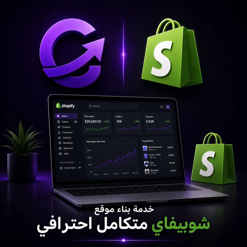 Professional Shopify store development service - خدمة بناء متجر شوبيفاي